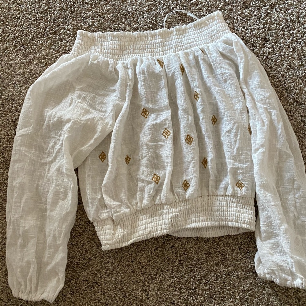 Off the shoulder summer blouse